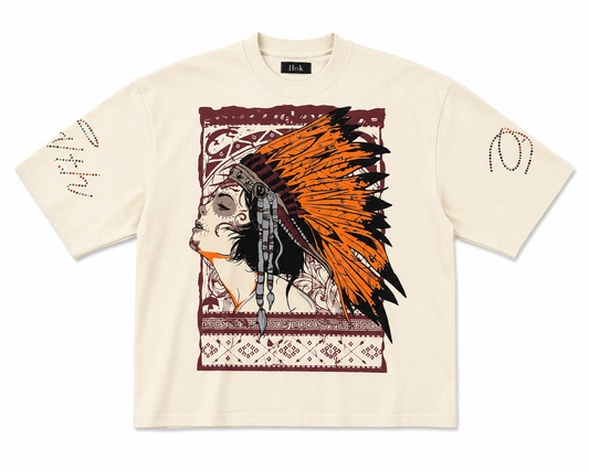 NATIVE DESIGN CROP T SHIRT