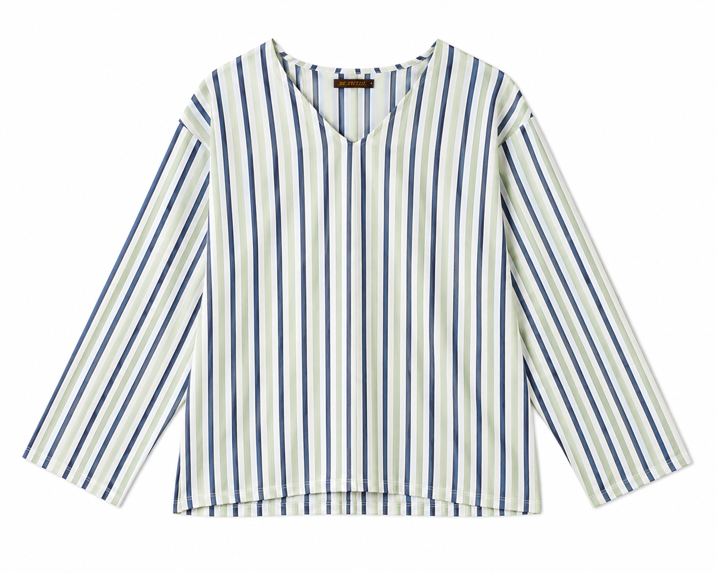 TAKABAH COASTAL STRIPE SHIRT GREEN