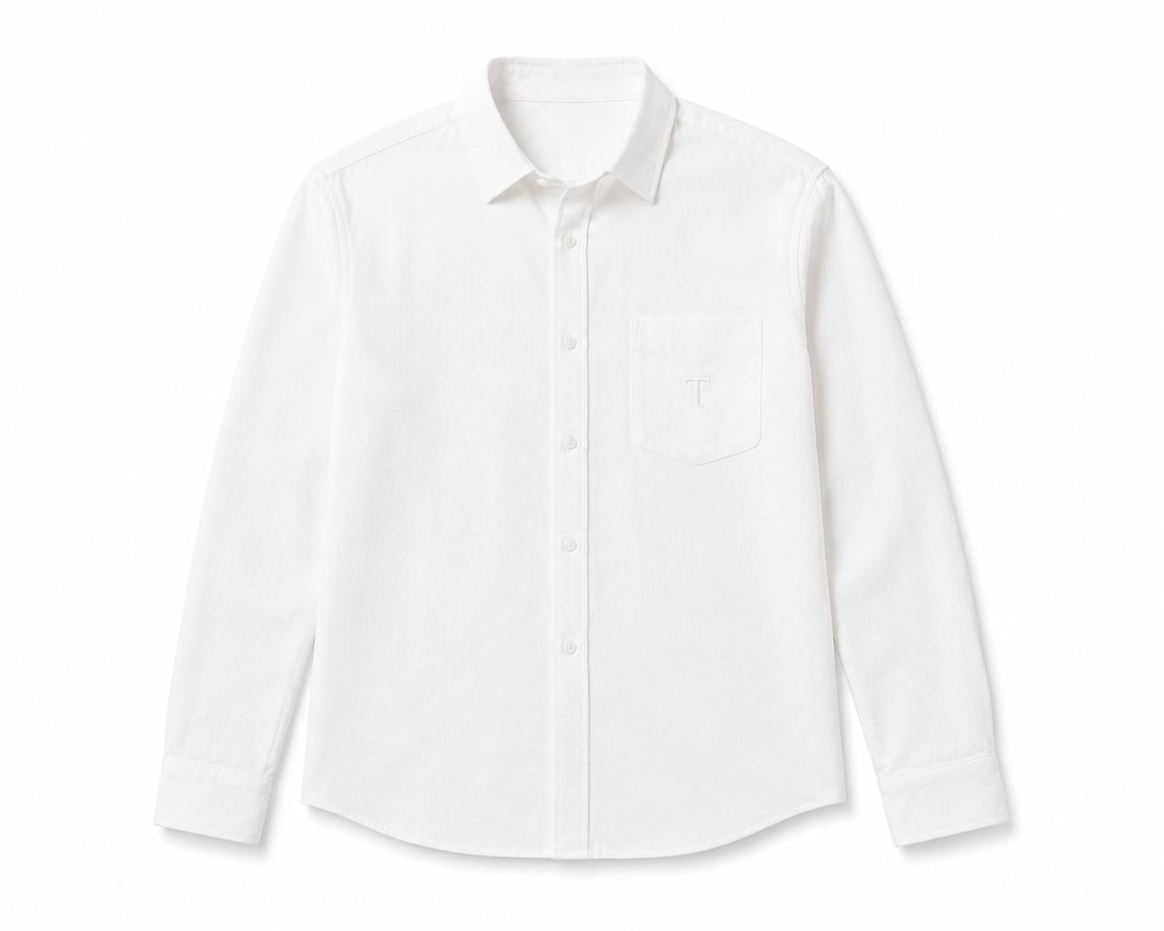TAKABAH LINEN SHIRT LONG SLEEVES WHITE