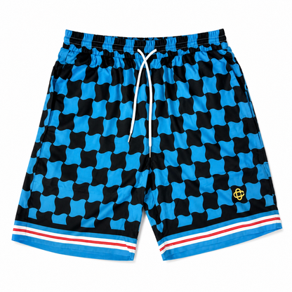CASA SHIRT AND SHORTS SET BLUE AND BLACK