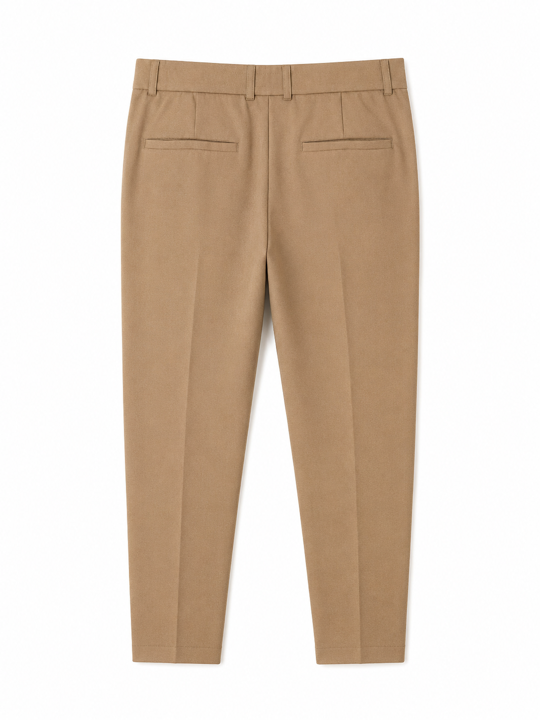 MEN BROWN SMART CASUAL TROUSERS BY TAKABAH