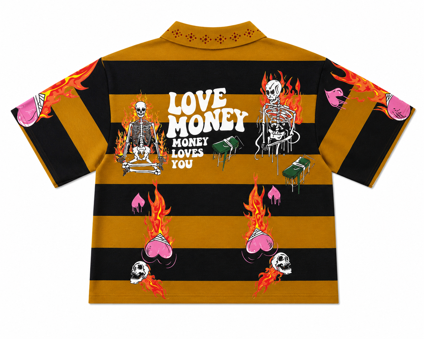 LOVE MONEY BOX FITTED POLO GREEN