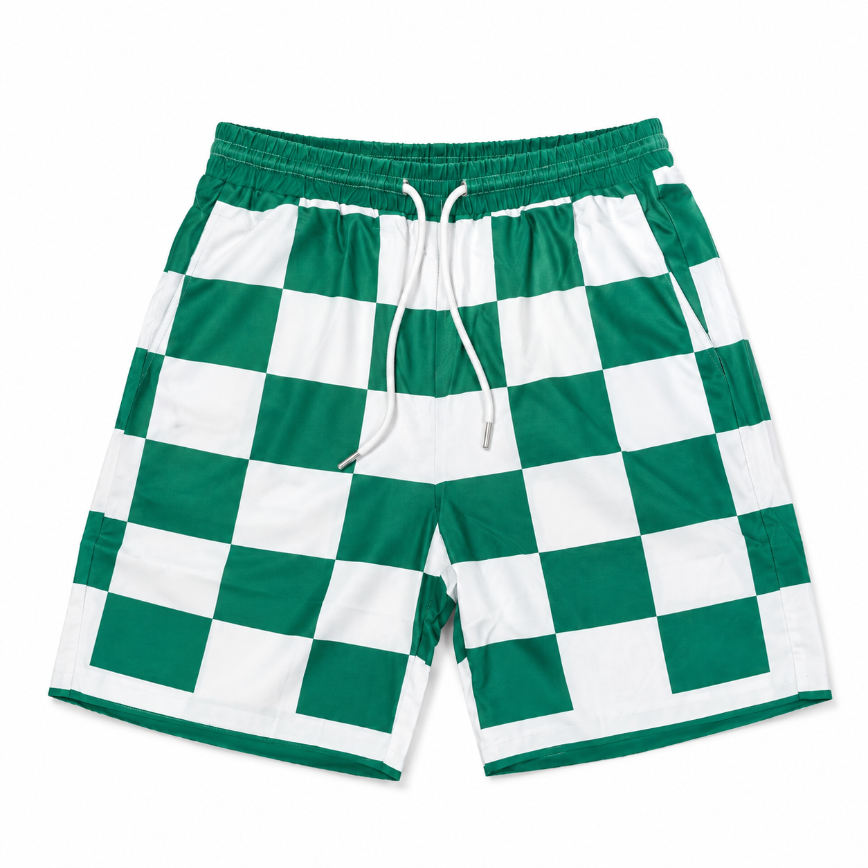CASA SHIRT AND SHORTS SET GREEN AND WHITE