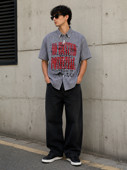 NO WASTED POTENTIAL HALF SLEEVE SHIRT GRE