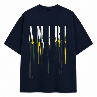 AMIRI OVERSIZED T SHIRT NAVY BLUE