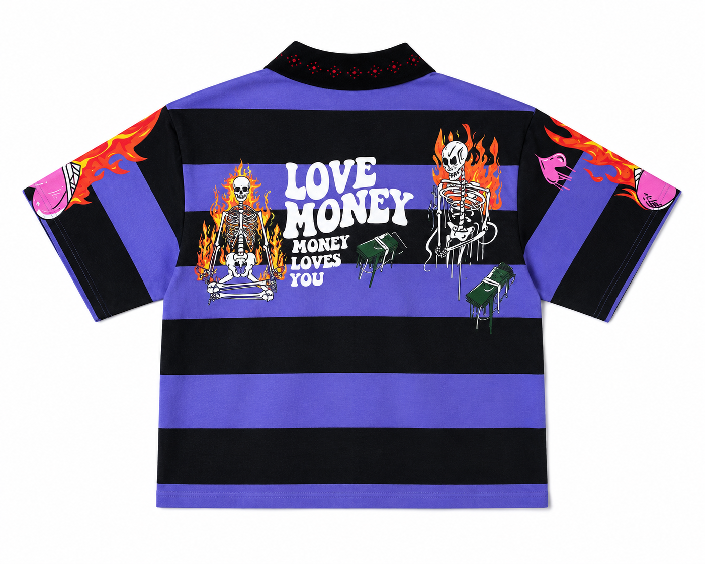 LOVE MONEY BOX FITTED POLO GREEN