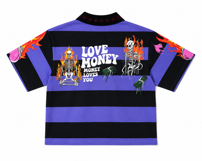 LOVE MONEY BOX FITTED POLO GREEN