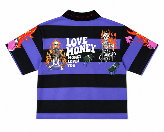 LOVE MONEY BOX FITTED POLO GREEN
