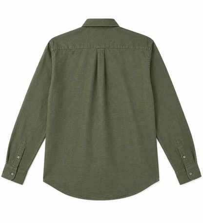 POLO RALPH LAUREN LINEN SHIRT OLIVE GREEN BY TAKABAH