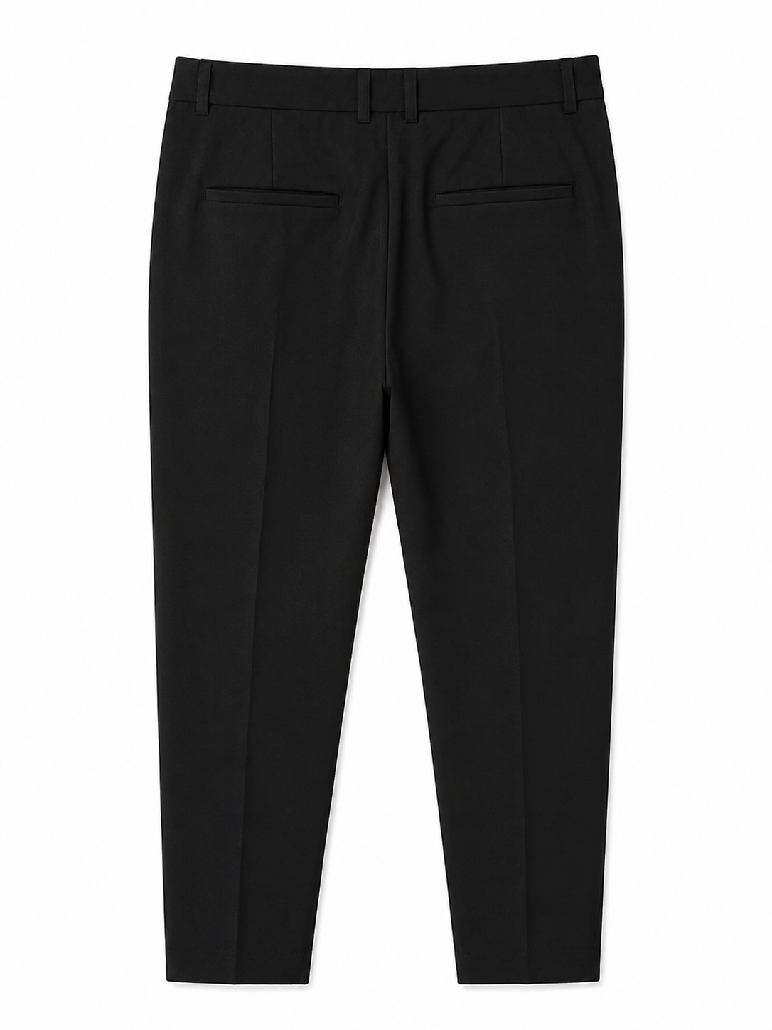 MEN BLACK SMART CASUAL TROUSERS BY TAKABAH