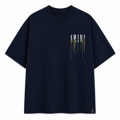 AMIRI OVERSIZED T SHIRT NAVY BLUE
