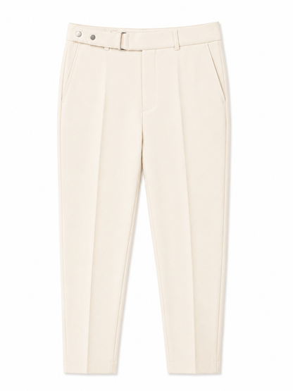 MEN CREAM  SMART CASUAL TROUSERS BY TAKABAH