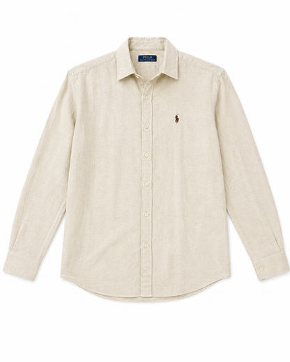 POLO RALPH LAUREN LINEN SHIRT CREAM BY TAKABAH