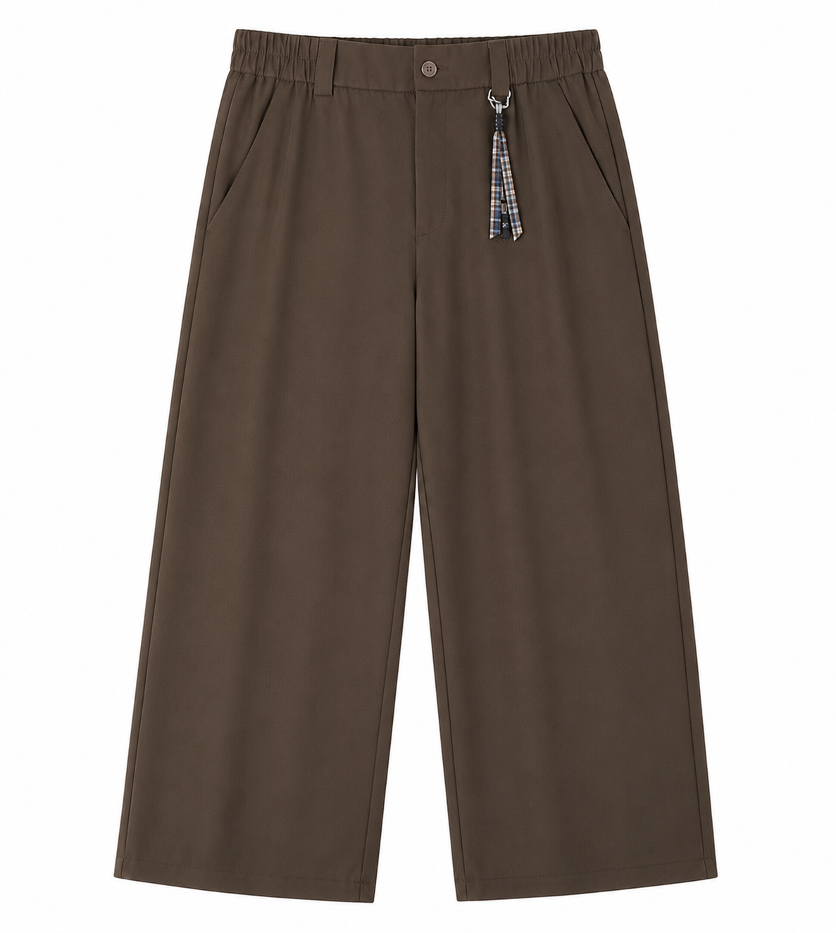 TAKABAH ESSENTIAL BAGGY TROUSERS BROWN