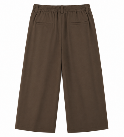 TAKABAH ESSENTIAL BAGGY TROUSERS BROWN