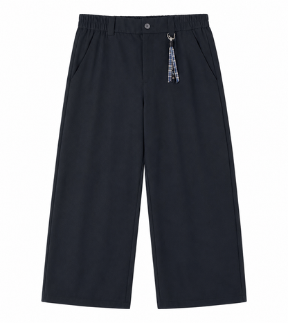 TAKABAH ESSENTIAL BAGGY TROUSERS BLACK