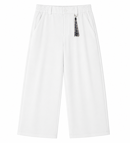 TAKABAH ESSENTIAL BAGGY TROUSERS OFF WHITE