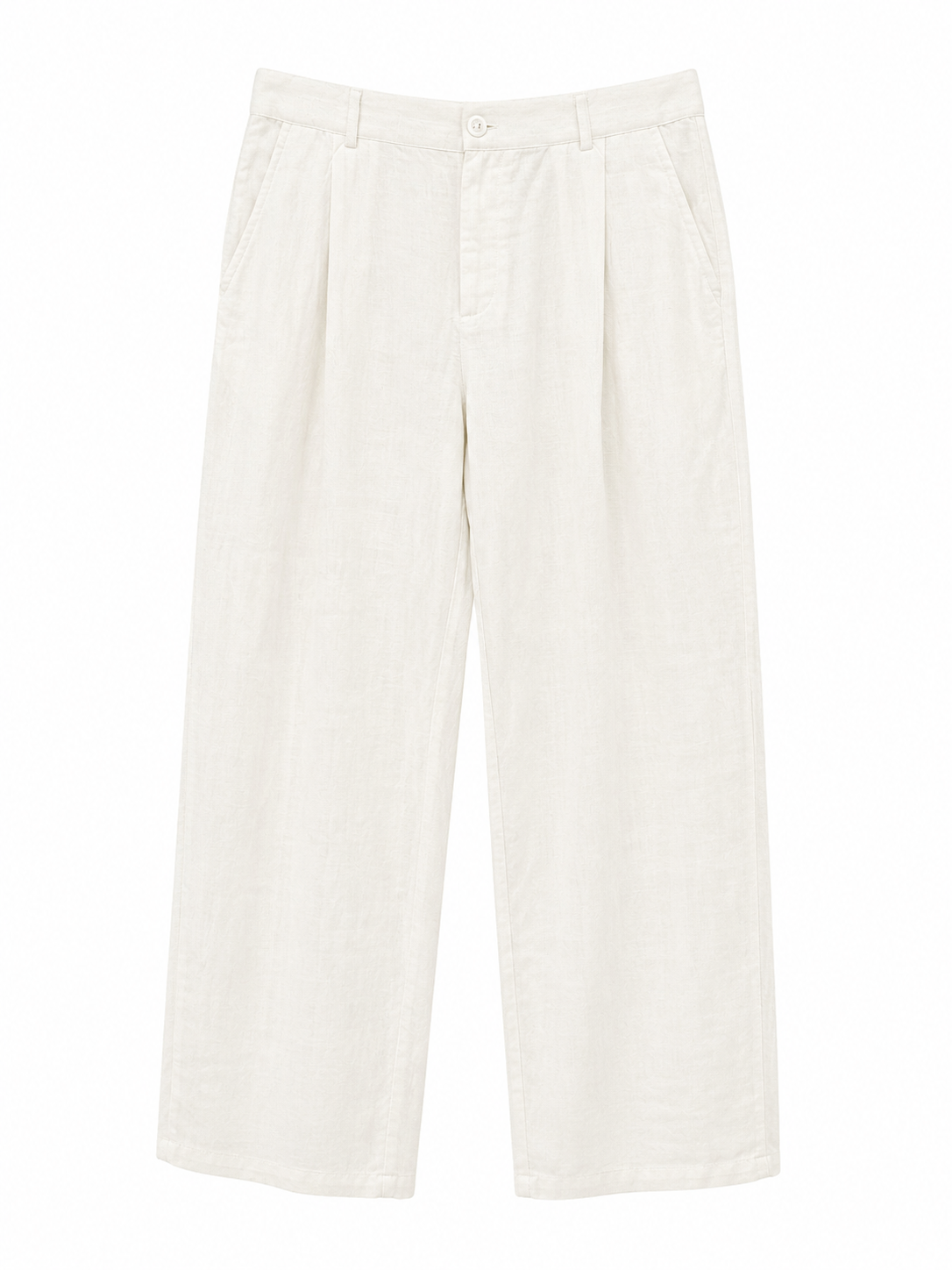 Linen white pants by takabah