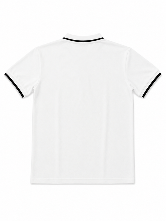 KASRO POLO NECK T SHIRT OFF WHITE