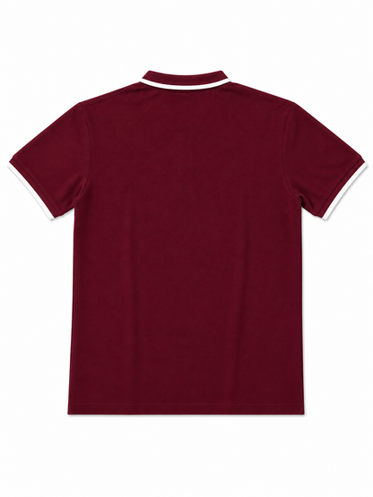 KASRO POLO NECK T SHIRT RED
