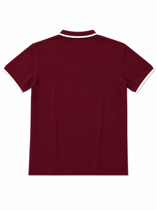 KASRO POLO NECK T SHIRT RED