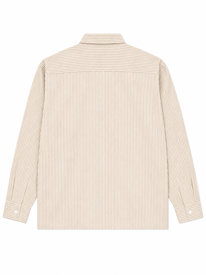 SPHINX STIPED SHIRT FULL SLEVE BY TAKABAH BEIGE