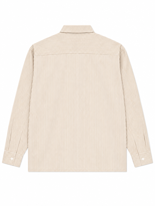SPHINX STIPED SHIRT FULL SLEVE BY TAKABAH BEIGE