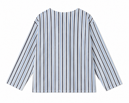 TAKABAH COASTAL STRIPE SHIRT BLUE