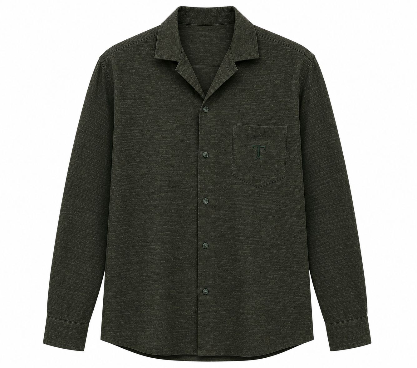 TAKABAH LINEN LONG SLEEVE SHIRT OLIVE