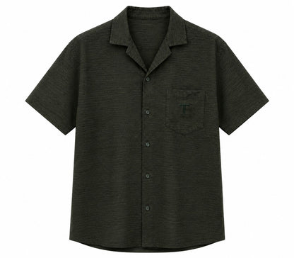 TAKABAH LINEN HALF SLEEVE SHIRT OLIVE