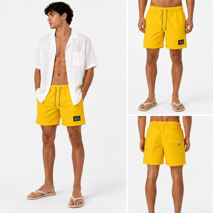 TAKABAH YELLOW BEACH SWIM SHORTS