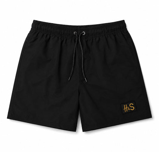 TAKABAH BLACK BEACH SWIM SHORTS