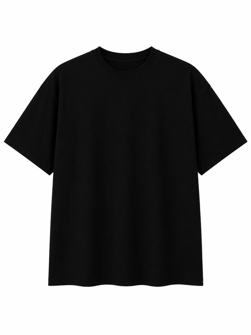 PLAIN BLACK OVERSIZED T SHIRT