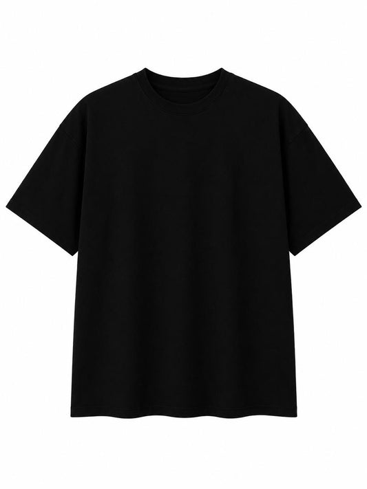 PLAIN BLACK OVERSIZED T SHIRT