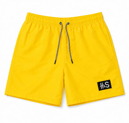 TAKABAH YELLOW BEACH SWIM SHORTS