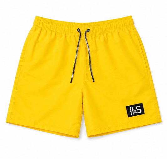 TAKABAH YELLOW BEACH SWIM SHORTS